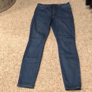 Gap 30r stretch true skinny high rise jeans